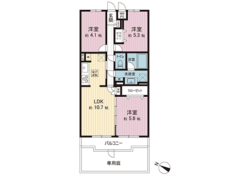 中古マンション 座間市相模が丘５丁目 小田急線小田急相模原駅 1,799万円