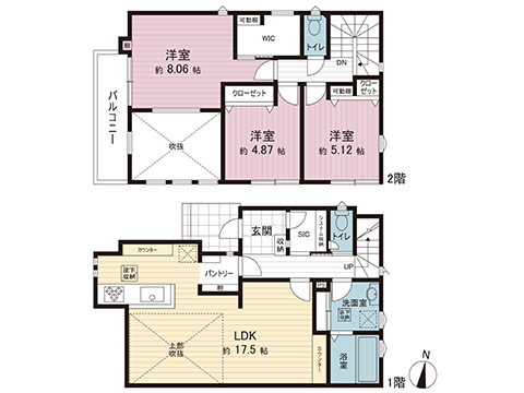 新築戸建 町田市真光寺１丁目 小田急多摩線黒川駅 5,380万円
