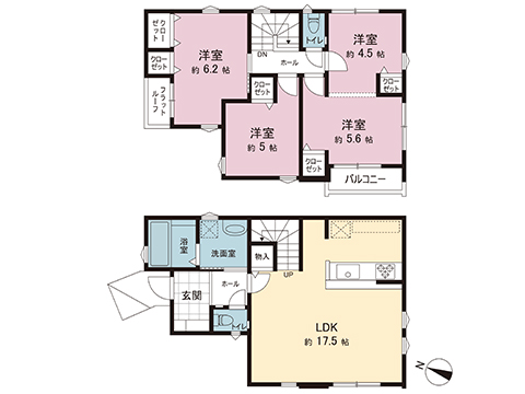 新築戸建 川崎市麻生区高石５丁目 小田急線百合ヶ丘駅 4,299万円