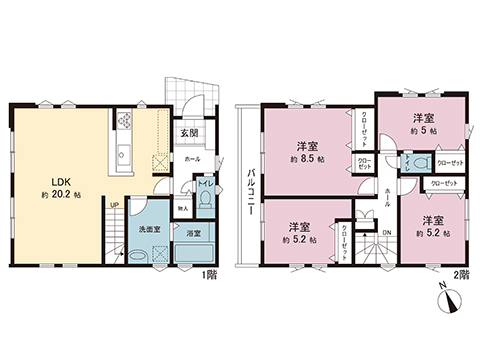 新築戸建 川崎市多摩区南生田６丁目 小田急線生田駅 5,899万円