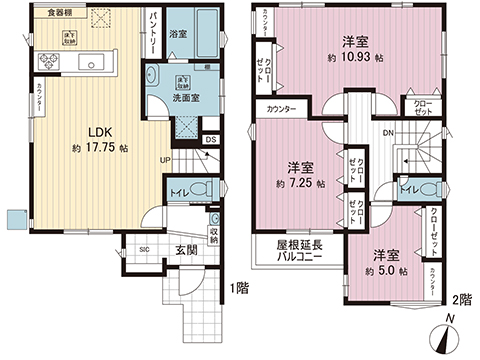 新築戸建 綾瀬市深谷上６丁目 小田急江ノ島線長後駅 4,730万円