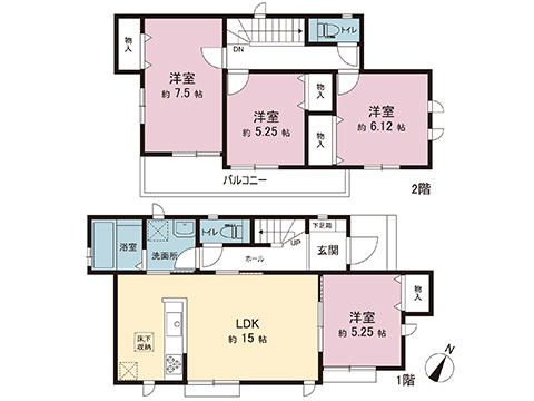 新築戸建 町田市金井ヶ丘２丁目 小田急線玉川学園前駅 4,790万円