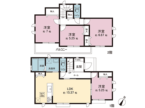 新築戸建 町田市金井ヶ丘２丁目 小田急線玉川学園前駅 4,790万円
