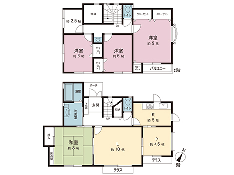 中古戸建 千葉県四街道市鷹の台４丁目 千葉都市モノレール千城台北駅 2,399万円