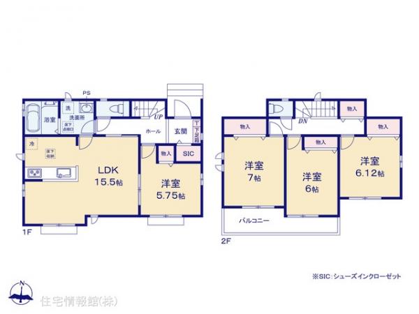 新築戸建 埼玉県さいたま市見沼区大字東宮下1349-3 東武野田線七里駅 3,590万円