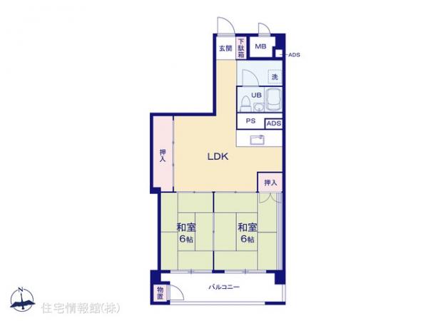 中古マンション 東京都八王子市椚田町1221-2 京王高尾線狭間駅 1,080万円
