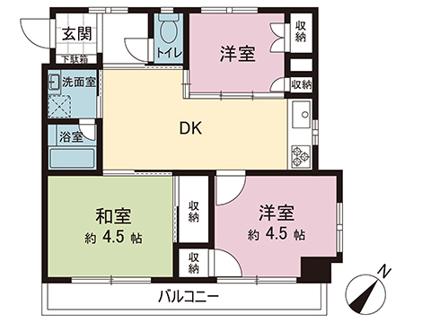 中古マンション 相模原市中央区淵野辺３丁目 JR横浜線淵野辺駅 2,580万円