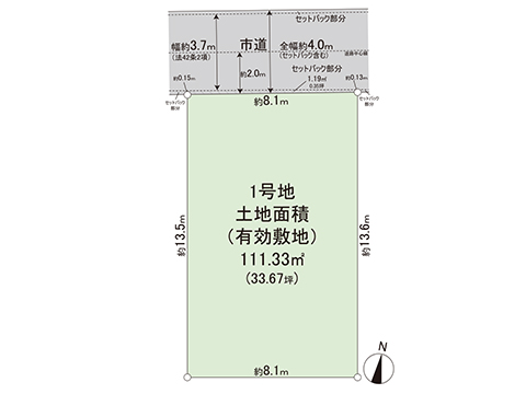 土地 船橋市薬円台５丁目 京成松戸線薬園台駅 3,090万円