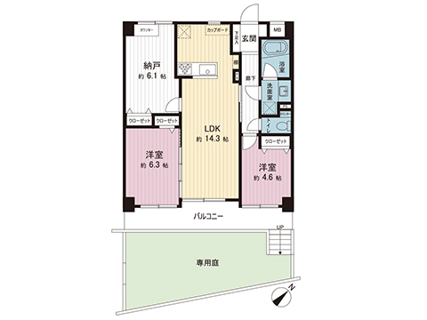 中古マンション 横浜市青葉区田奈町 東急田園都市線田奈駅 4,099万円