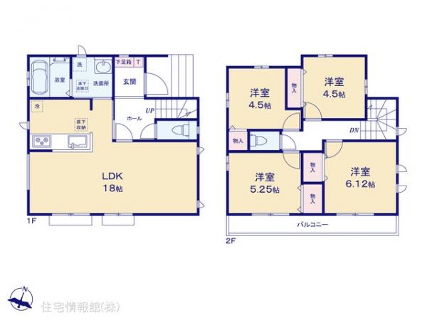 新築戸建 埼玉県新座市石神４丁目5 西武池袋線東久留米駅 4,490万円