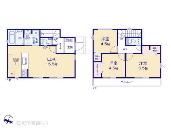 新築戸建 東京都立川市栄町２丁目59-26 多摩モノレール立飛駅 5,680万円