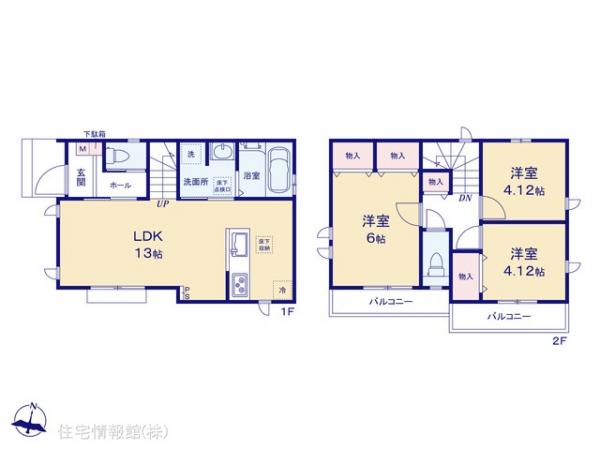 新築戸建 東京都東久留米市氷川台２丁目39-27 西武池袋線東久留米駅 4,190万円