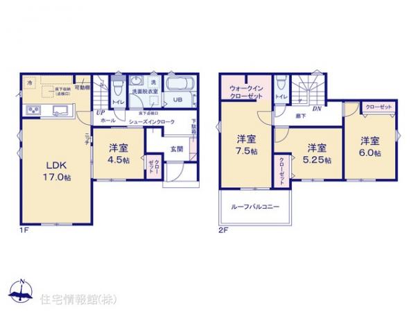 新築戸建 埼玉県春日部市大沼１丁目61-10 東武伊勢崎線春日部駅 3,680万円