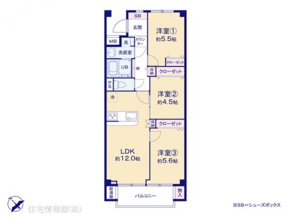 中古マンション 東京都狛江市東野川３丁目17-2 小田急線喜多見駅 3,499万円