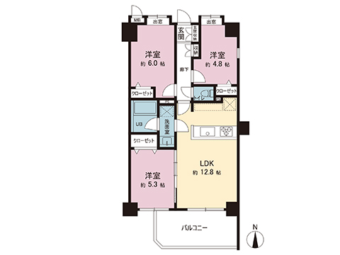 中古マンション 八王子市万町 JR中央線八王子駅 3,498万円