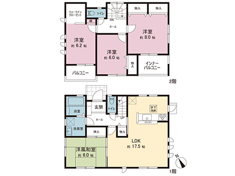 新築戸建 下野市緑６丁目 JR東北本線 (宇都宮線）自治医大駅 3,790万円
