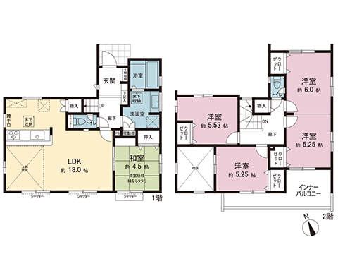 新築戸建 下野市駅東２丁目 JR東北本線 (宇都宮線）小金井駅 3,298万円