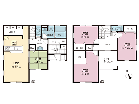下野市緑　戸建 間取り図