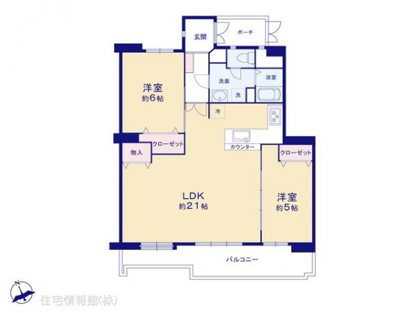 中古マンション 東京都昭島市つつじが丘３丁目 JR青梅線昭島駅 2,280万円
