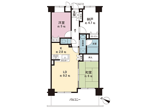 中古マンション 八王子市松木 京王相模原線京王堀之内駅 2,580万円