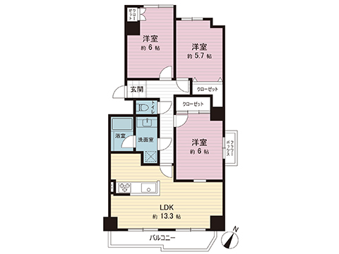 中古マンション 海老名市上今泉６丁目 相鉄本線かしわ台駅 1,997万円