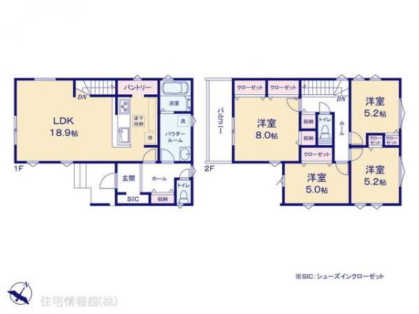 新築戸建 埼玉県越谷市神明町２丁目326-17 東武伊勢崎線北越谷駅 4,899万円