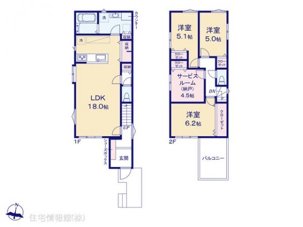 新築戸建 千葉県松戸市牧の原１丁目183 JR武蔵野線新八柱駅 4,990万円