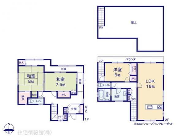 中古戸建 千葉県千葉市若葉区若松台３丁目18-7 JR総武本線四街道駅 2,299万円