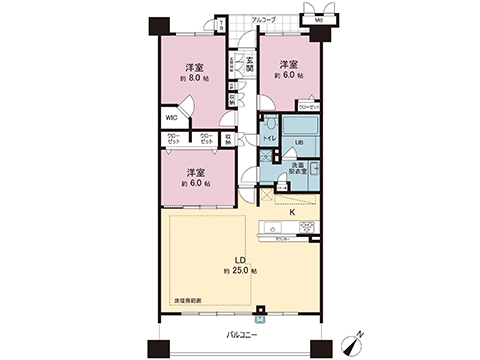 中古マンション 横浜市青葉区美しが丘西３丁目 東急田園都市線たまプラーザ駅 6,299万円