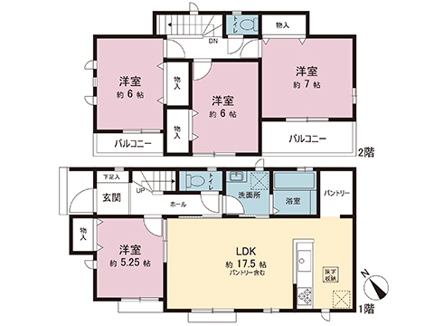 新築戸建 さいたま市岩槻区西町５丁目 東武野田線岩槻駅 4,190万円