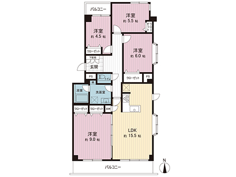 中古マンション 八王子市南大沢３丁目 京王相模原線南大沢駅 2,598万円