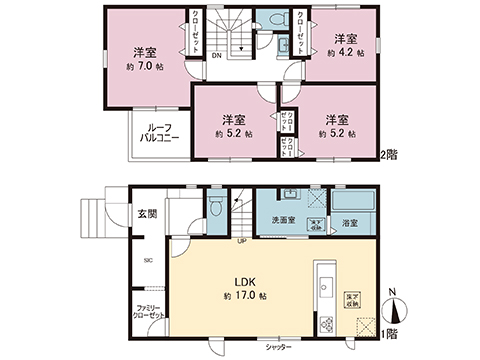 新築戸建 大和市上和田 小田急江ノ島線桜ヶ丘駅 4,580万円