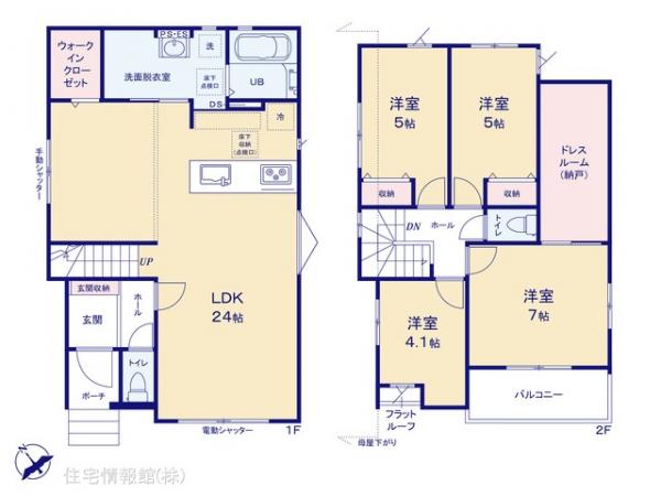 新築戸建 千葉県船橋市飯山満町３丁目1761-27 京成松戸線北習志野駅 5,499万円