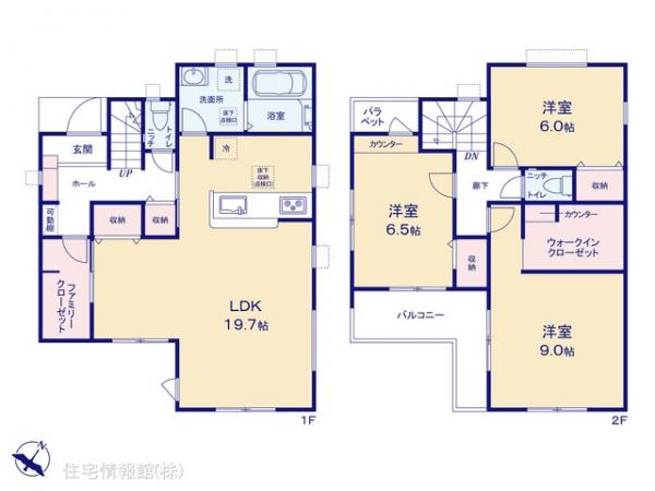 新築戸建 埼玉県坂戸市鶴舞４丁目12-15 東武越生線一本松駅 3,280万円