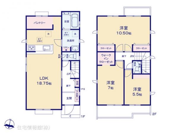新築戸建 東京都八王子市石川町1458 JR八高線（八王子〜高麗川）小宮駅 3,999万円