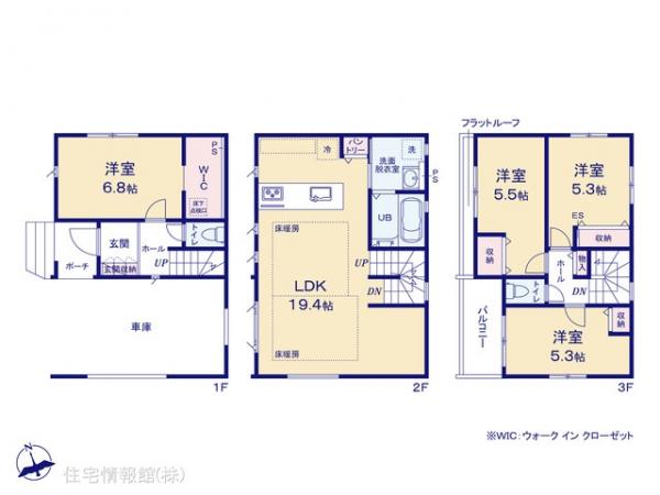 新築戸建 千葉県船橋市浜町１丁目15-4 京成本線大神宮下駅 5,788万円