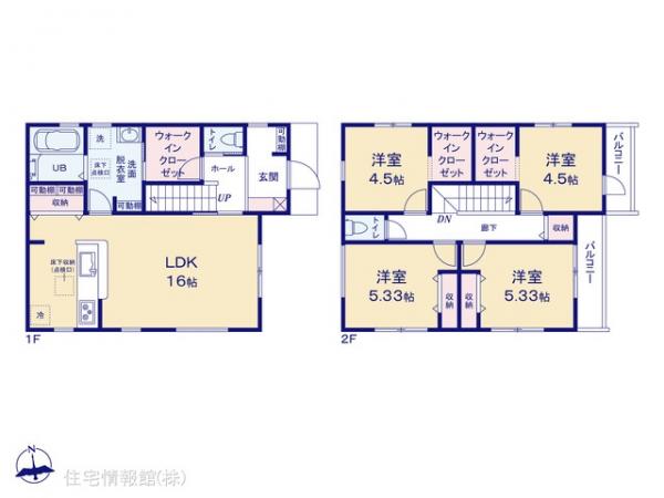 新築戸建 東京都東大和市芋窪４丁目1812 多摩モノレール上北台駅 3,880万円