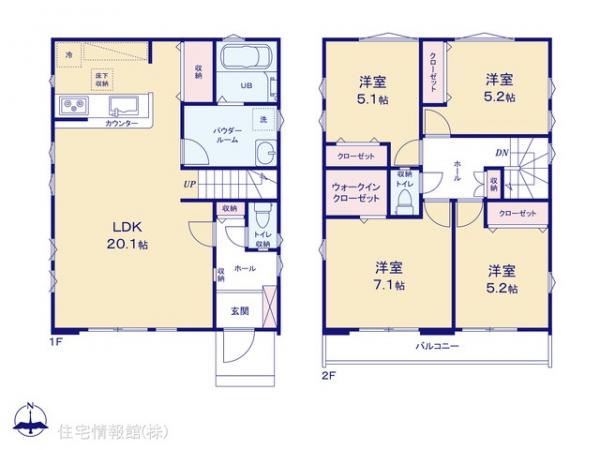 新築戸建 東京都八王子市子安町２丁目599-14 JR中央線八王子駅 6,799万円