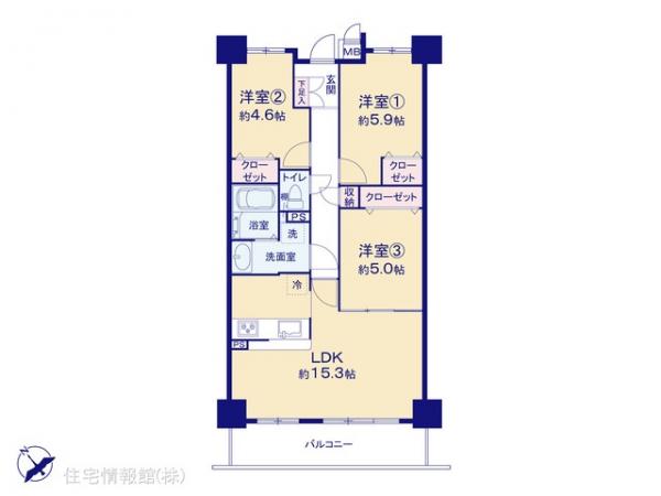 中古マンション 埼玉県和光市新倉２丁目19-45 東武東上線和光市駅 2,180万円