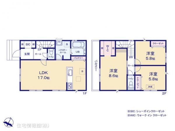新築戸建 神奈川県横浜市栄区亀井町1916-1 JR根岸線港南台駅 4,590万円