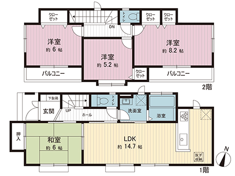 中古戸建 町田市成瀬２丁目 JR横浜線成瀬駅 4,199万円