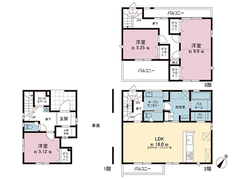 新築戸建 相模原市南区東林間１丁目 小田急江ノ島線東林間駅 5,580万円