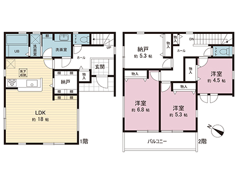 新築戸建 座間市相武台２丁目 小田急線相武台前駅 5,380万円