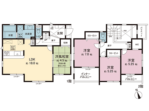 新築戸建 大和市上和田 小田急江ノ島線桜ヶ丘駅 4,780万円