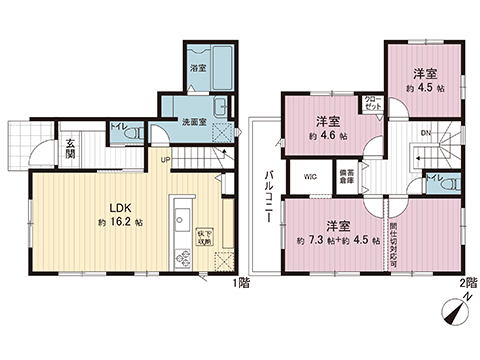 新築戸建 大和市南林間７丁目 小田急江ノ島線南林間駅 5,099万円