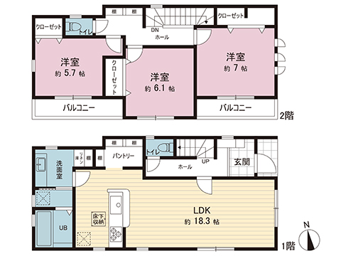 新築戸建 横浜市泉区下和泉５丁目 横浜市営地下鉄ブルーライン下飯田駅 4,680万円