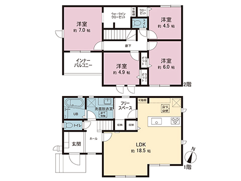 新築戸建 宇都宮市御幸町 JR東北本線 (宇都宮線）宇都宮駅 3,499万円