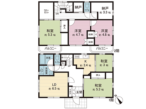 中古戸建 宇都宮市東浦町 東武宇都宮線江曽島駅 2,198万円