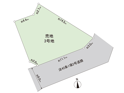 土地 町田市薬師台１丁目 小田急線玉川学園前駅 2,780万円