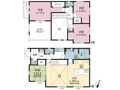 新築戸建 綾瀬市上土棚中６丁目 小田急江ノ島線長後駅 5,580万円